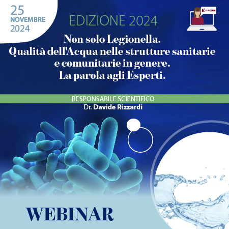 Course Image Non solo Legionella. Qualità dell'Acqua nelle strutture sanitarie e comunitarie in genere. La parola agli Esperti.