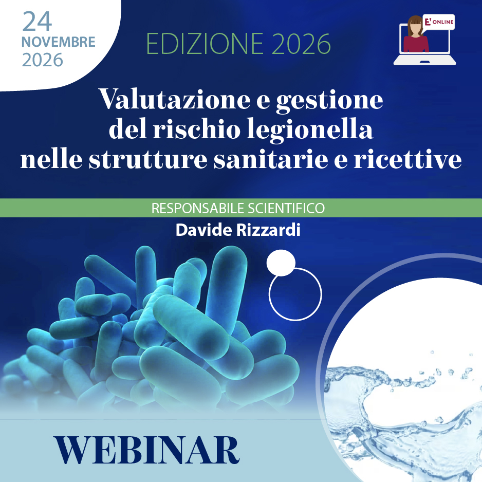 Course Image Valutazione e gestione del rischio Legionella nelle Strutture Sanitarie e Ricettive